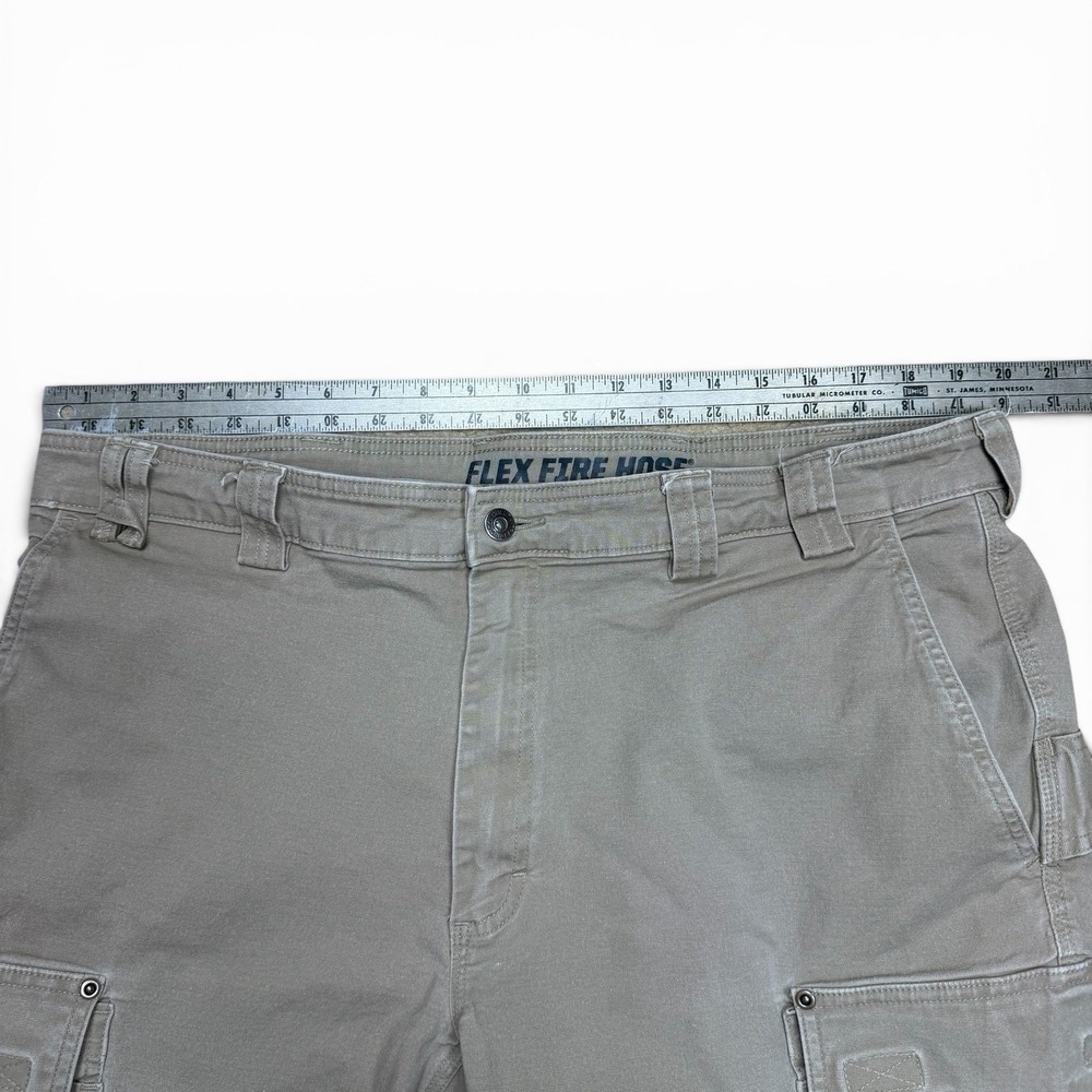 Duluth Trading Cargo Shorts 40 Canvas Flex Fire Hose Stretch Workwear Carpenter - Picture 6 of 12